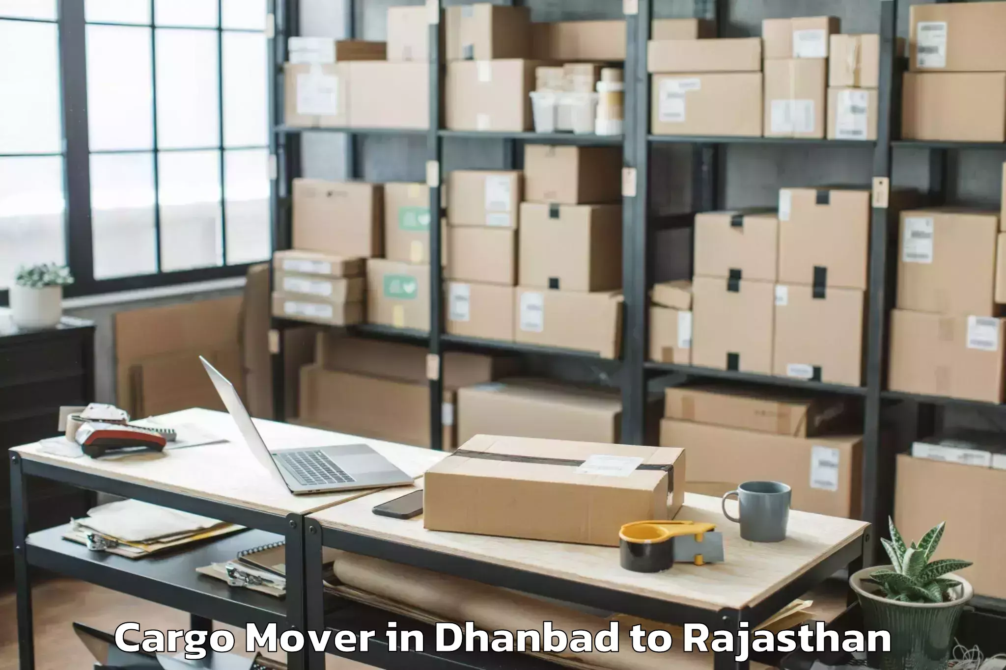 Book Dhanbad to Jobner Cargo Mover